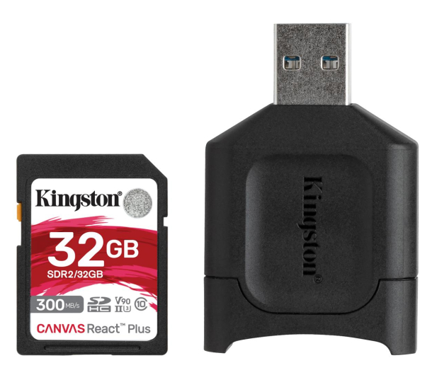 Kingston 32GB Canvas React Plus 300MB/260MB/s - 550460 - zdjęcie